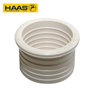 OHA Gummi-Nippel für Spitzende Siphon an Spitzende HT-Rohr, Gummi EPDM, weiß, DN 32 auf DN 40