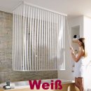 KLEINE WOLKE Eck-Duschrollo Farbe: Weiss