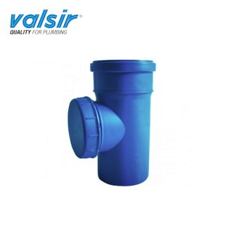 Valsir TRIPLUS Reinigungsrohr (HTRE), mit Revisionsöffnung und Steckmuffe, DN100