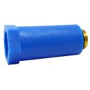 Baustopfen schmal 1/2", blau mit Messinggewinde