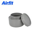 AIRFIT Endstopfen, Muffenstopfen mit Schraubverschlusskappe, grau, DN110