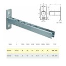BIS RapidRail® Wandkonsole, Stahl, WM1 - 30x15, 200mm oder 300mm, C-Profil Schiene