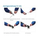 KAN-therm Pressfitting, T-Stück, PPSU, universelle Presskontur, kalt biegbar, 32mm