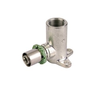 Pressfitting, Mehrschichtfitting, Wandscheibe, IG / lang, 20mm, 1/2"