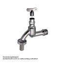 Auslaufventil Steckschlüssel-Oberteil 1/2" Messing verchromt inkl. Schlüssel