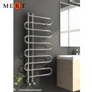 MERT Design Badheizkörper "TERSSE" 50 x100 cm, chrom, Mittelanschluss