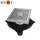 Bodenablauf KARE Edelstahl 20x20cm, Ablauf senkrecht 70mm verstellbar, Bitumen