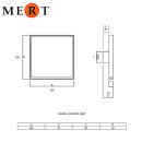 MERT Design Bodenablauf "Edel" 200x200mm, komplett aus Edelstahl