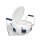 Clipper WC-Sitzerhöhung KOMFORT 11cm mit Deckel und Armlehnen, bis 100kg, weiß