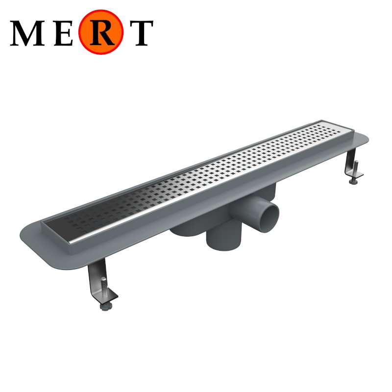 Scarico A Pavimento In Acciaio 300x300 Mm - DN110 - Portata 190 L/min - Resistente 1500 Kg