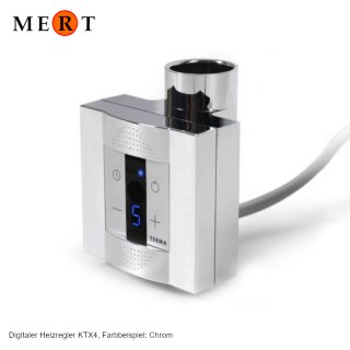 Digitaler Heizregler KTX4, weiß, für Handtuchheizkörper inkl. Heizpatrone, 300 Watt