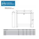 KAN-therm Aufputz-Verteilerschrank inkl. Edelstahlverteiler D, Profilrohr 1" IG, 2-12HK