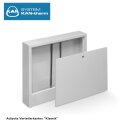 KAN-therm Aufputz-Verteilerschrank 850mm inkl. Edelstahlverteiler 11 HK, Profilrohr 1" IG