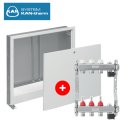 KAN-therm Unterputz-Verteilerschrank 450mm inkl. 2-fach Edelstahlverteiler 2 HK