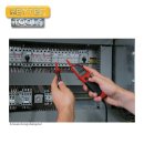 HEYTEC Zweipoliger Spannungsprüfer mit LEDs für 12-690 Volt, inkl. Batterien, 5081426