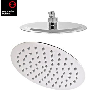 Design Regendusche Metall Kopfbrause oval 300 x 200mm extra flach, VANEDA M+