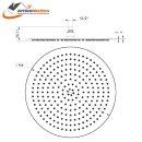 Design Regendusche Metall Kopfbrause oval 300 x 200mm extra flach, VANEDA M+