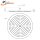 Design Regendusche Metall Kopfbrause oval 300 x 200mm extra flach, VANEDA M+