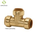 Steckfitting Messing T-Stück, 22x22x15mm, reduziert,...