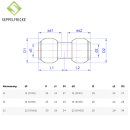 Steckfitting Messing Schiebemuffe ohne Anschlag15mm, Seppelfrick Tectite T270S
