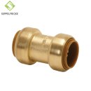 Steckfitting Messing Schiebemuffe ohne Anschlag 22mm,...
