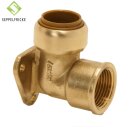 Steckfitting Messing Deckenwinkel 90 Grad Steck x IG,...