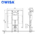 WISA XS L WC-Element mit Halteplatten, barrierefrei...