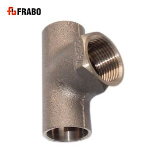 T-Stück I/IG/I, Lötfitting aus Rotguss, 15mm x 1/2" x 15mm, Trinkwasser Fitting