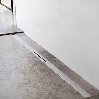 EasyDrain ESS Duschrinne 120cm R-LINE für wandnahe Montage Edelstahl kürzbar