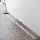 EasyDrain ESS Duschrinne 120cm R-LINE für wandnahe Montage Edelstahl kürzbar