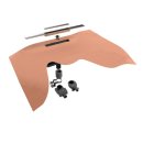 EasyDrain ESS Duschrinne 120cm R-LINE für wandnahe Montage Edelstahl kürzbar