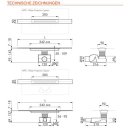 EasyDrain ESS Duschrinne 120cm R-LINE für wandnahe Montage Edelstahl kürzbar