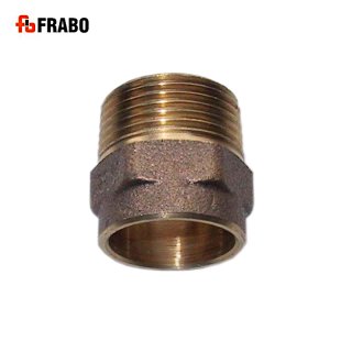 Übergangsnippel I/AG, Lötfitting aus Rotguss, 18mm x 1/2", Trinkwasser Fitting