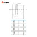 Übergangsnippel I/AG, Lötfitting aus Rotguss, 28mm x 1", Trinkwasser Fitting