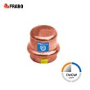 FRABO Pressfitting Kombi Verschlusskappe I, Kupfer, 12-54mm, Gas Wasser, V Kontur