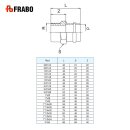 FRABO Kombi Übergangsstück I mit AG, Rotguss, Gas Wasser, V Kontur 22mm x 3/4" AG