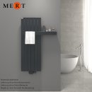 MERT Design Badheizkörper TEO anthrazit, Flachheizkörper, 45 x 120 cm, ohne Regale