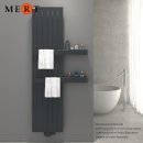MERT Design Badheizkörper TEO anthrazit, Flachheizkörper, 45 x 180 cm, 2 Regale rechts