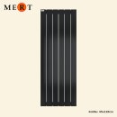 MERT Design Badheizkörper TEO tiefschwarz, Flachheizkörper, 45 x 120 cm 2 Regale rechts