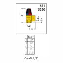 Membran Sicherheitsventil für Heizung 1/2 Zoll x 3/4 Zoll Ausgang, 3 bar