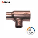 Frabo Kupfer Lötfitting T-Stück asymmetrisch reduziert, IxIxI, 10-35mm, DVGW