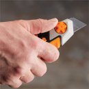 FISKARS CarbonMax Cuttermesser 25mm, Abbrechmesser integrierter Klingenentferner