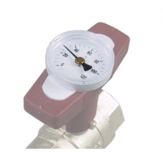ISO-T Kugelhahn Bimetall Thermometer für nachträgliche Montage