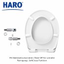 HARO WC-SITZ Favos mit SoftClose, Take off Scharnier, Semi Wrapover, manhattan