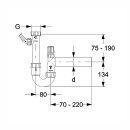 PP-Röhrensiphon mit einem Geräteanschluss und Rohrbelüfter, 1 1/2" x DN 40