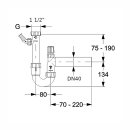 PP-Röhrensiphon mit einem Geräteanschluss und Rohrbelüfter, 1 1/2" x DN 40