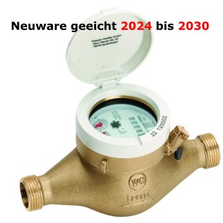 Wasserzähler 2024 Neu Wasseruhr kalt 3/4 Zoll, 1 Zoll x 190mm, 260mm