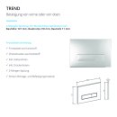 JOMO Tech Wand WC Element BH 82cm von vorn oder oben inkl. Drückerplatte