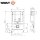 JOMO Tech Wand WC Element BH 82cm von vorn oder oben inkl. Drückerplatte