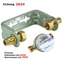 Wasserzähler 2024 mit Einbaubügel 1/2" und...